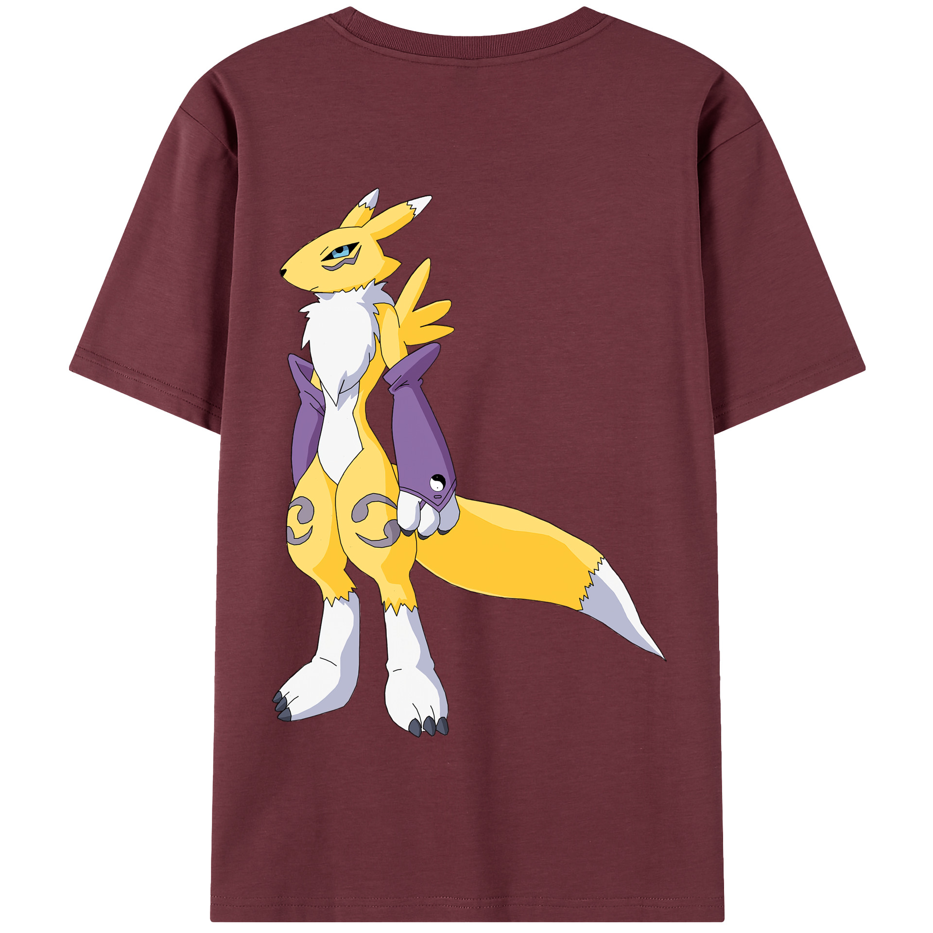 （画像用） Digimon デジタルモンスター/デジモン 綿100％半袖Tシャツ（背面プリント）